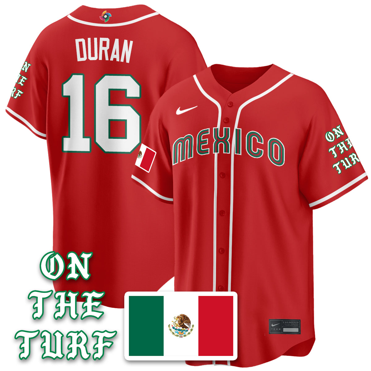 Mexico Baseball x Born x Raised 2026 World Baseball Classic Limited Jersey - All Stitched