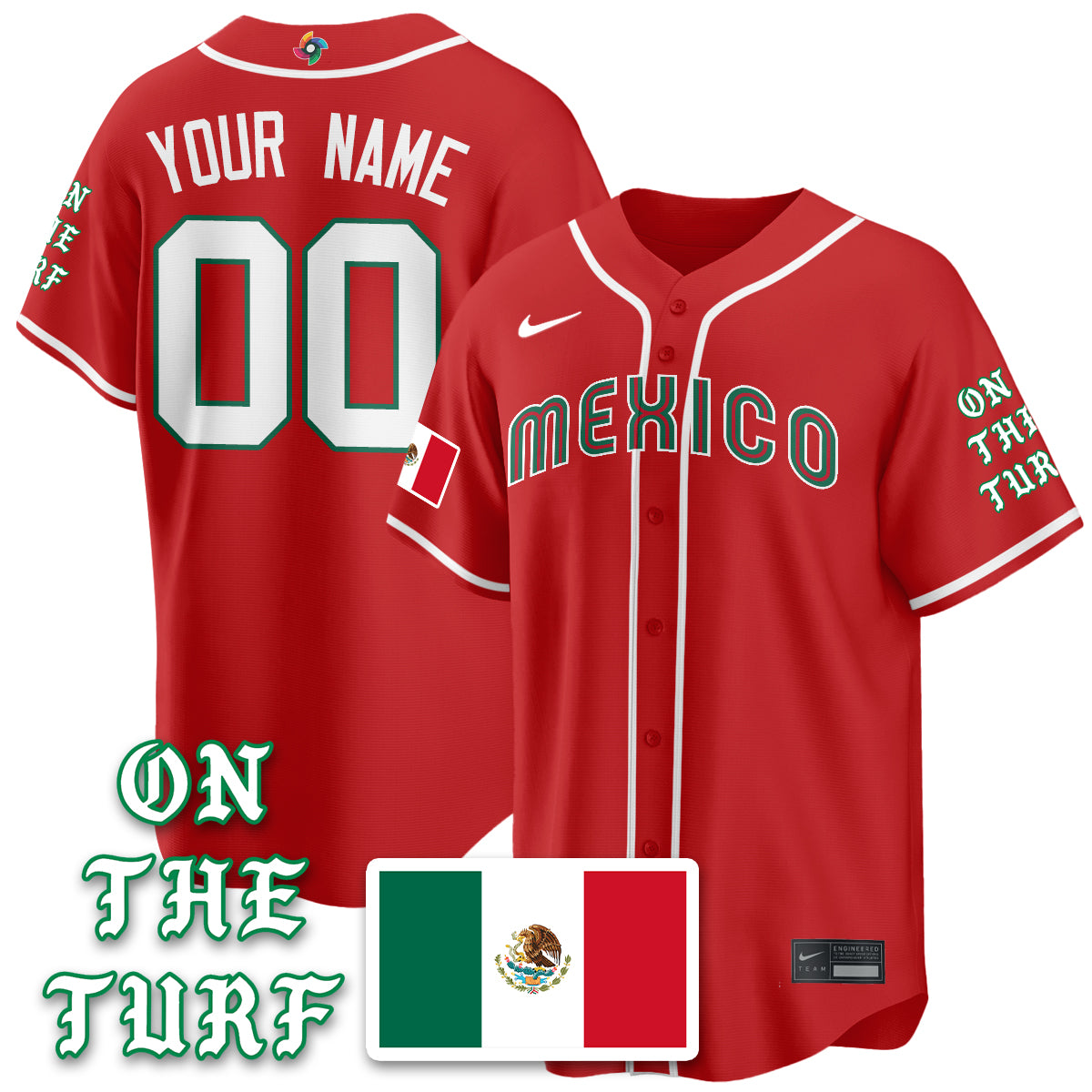 Mexico Baseball x Born x Raised 2026 World Baseball Classic Limited Jersey - All Stitched