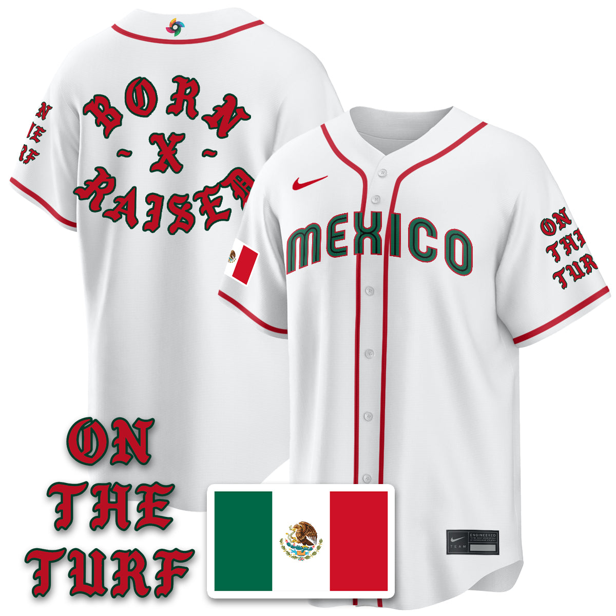 Mexico Baseball x Born x Raised 2026 World Baseball Classic Limited Jersey - All Stitched