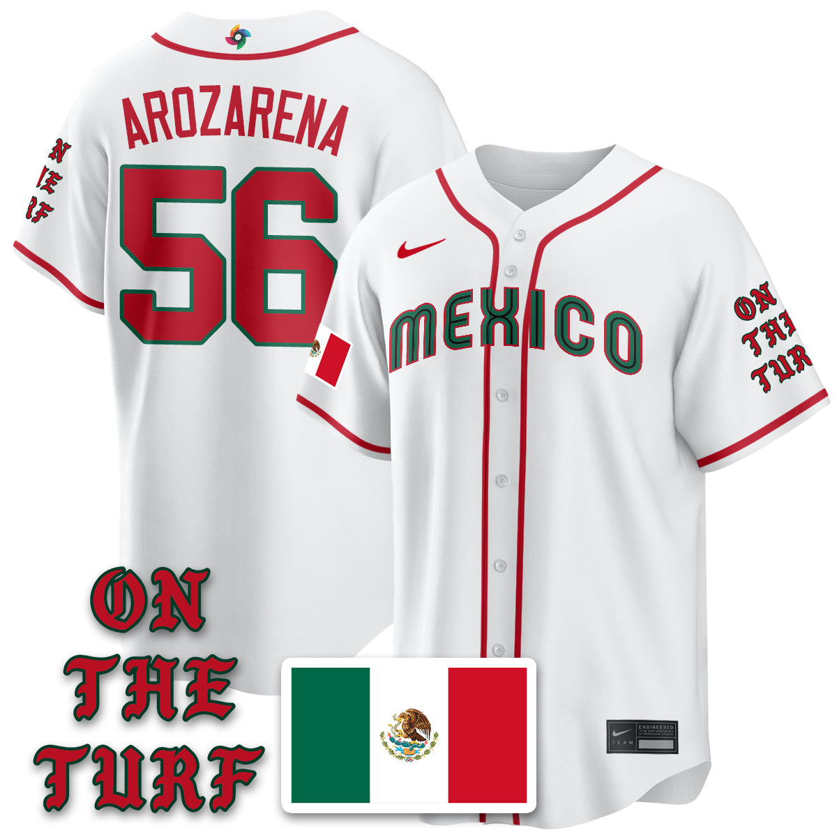 Mexico Baseball x Born x Raised 2026 World Baseball Classic Limited Jersey - All Stitched