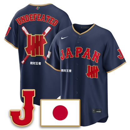 Japan Baseball x Undefeated 2026 World Baseball Classic Limited Jersey - All Stitched