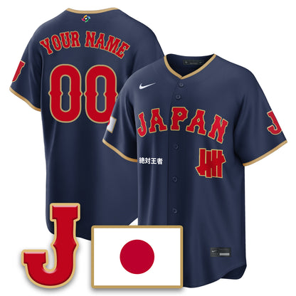 Custom Japan Baseball x Undefeated 2026 World Baseball Classic Limited Jersey - All Stitched