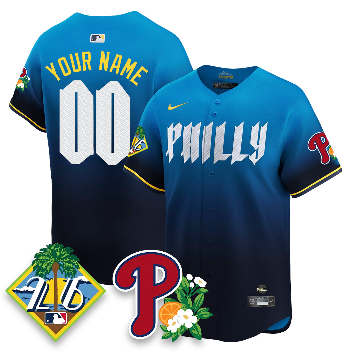 Custom PHI 2026 Spring Training Vapor Limited Jersey - All Stitched