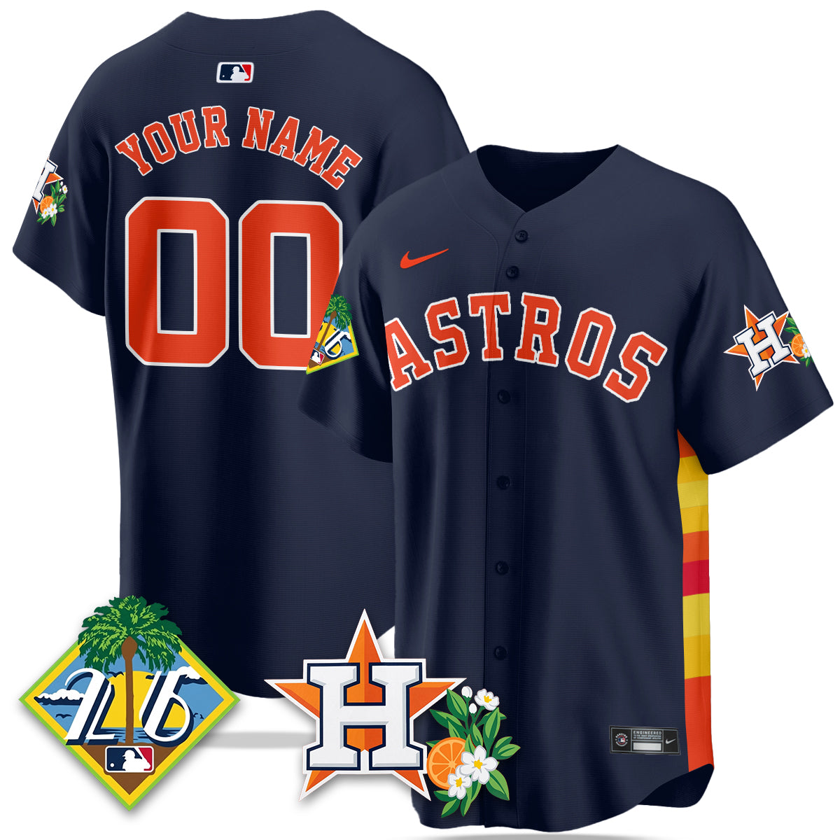 HOU 2026 Spring Training Vapor Limited Custom Jersey - All Stitched