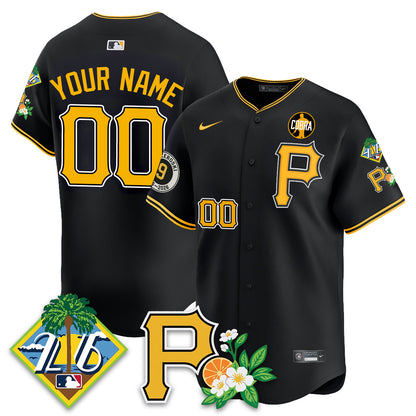 Custom PIT 2026 Spring Training Vapor Limited Jersey - Bill Mazeroski Patch - All Stitched