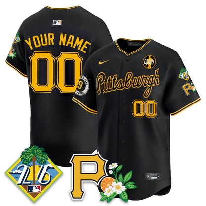 Custom PIT 2026 Spring Training Vapor Limited Jersey - Bill Mazeroski Patch - All Stitched