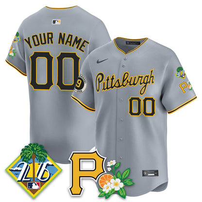 Custom PIT 2026 Spring Training Vapor Limited Jersey - Bill Mazeroski Patch - All Stitched