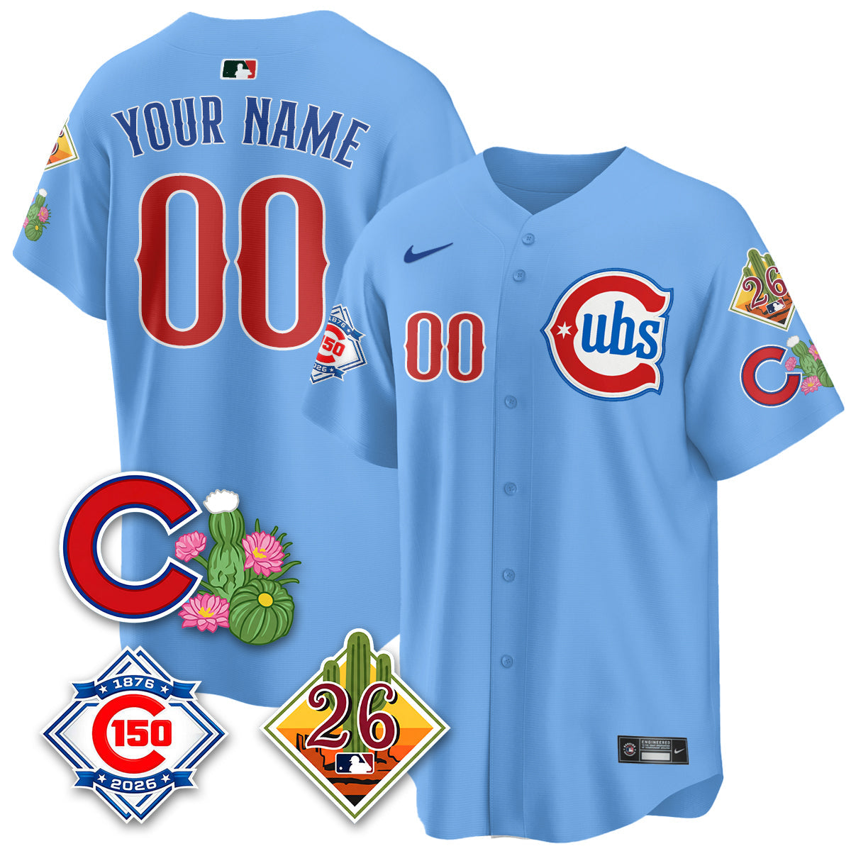 CHC 2026 Spring Training Vapor Limited Custom Jersey - 150th Anniversary Patch - All Stitched