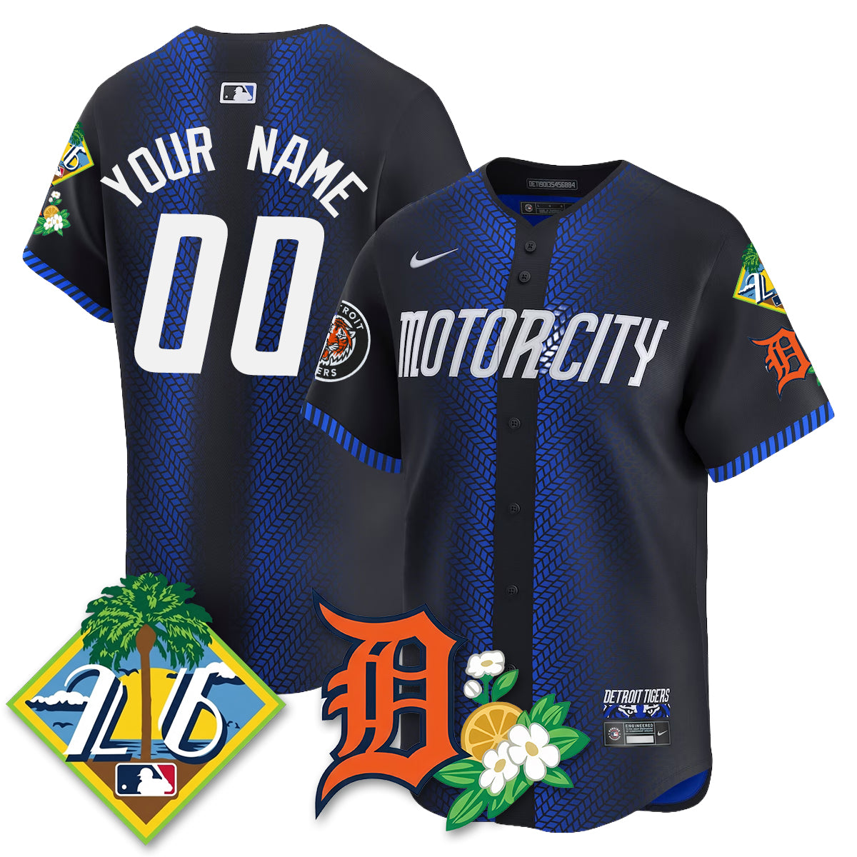 Custom DET 2026 Spring Training Vapor Limited Jersey - All Stitched