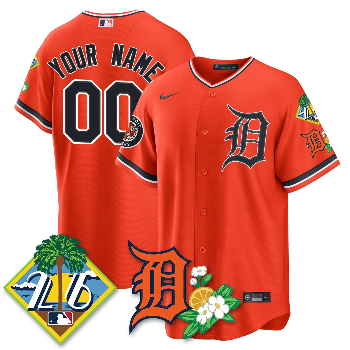 Custom DET 2026 Spring Training Vapor Limited Jersey - All Stitched
