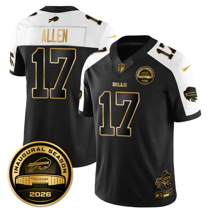 BUF 2026 Inaugural Season Patch Vapor Limited Gold Jersey - All Stitched