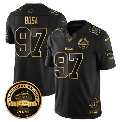 BUF 2026 Inaugural Season Patch Vapor Limited Gold Jersey - All Stitched