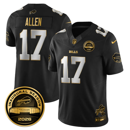 BUF 2026 Inaugural Season Patch Vapor Limited Gold Jersey - All Stitched