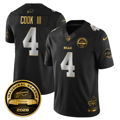 BUF 2026 Inaugural Season Patch Vapor Limited Gold Jersey - All Stitched