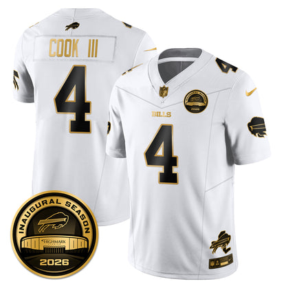 BUF 2026 Inaugural Season Patch Vapor Limited Gold Jersey - All Stitched