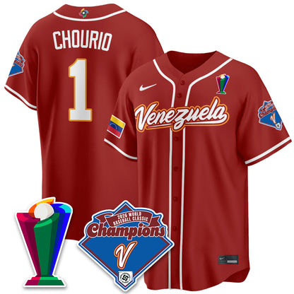 Venezuela Baseball 2026 World Baseball Classic Champions Limited Jersey - All Stitched