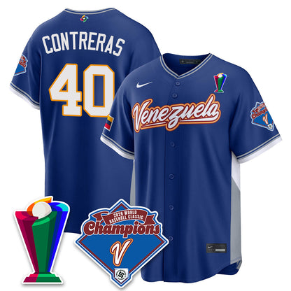 Venezuela Baseball 2026 World Baseball Classic Champions Limited Jersey - All Stitched