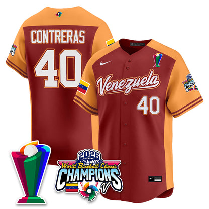 Venezuela Baseball 2026 World Baseball Classic Champions Limited Jersey V2 - All Stitched
