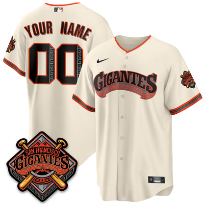 Custom SF GIGANTES Vapor Limited Jersey - All Stitched