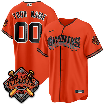 Custom SF GIGANTES Vapor Limited Jersey - All Stitched