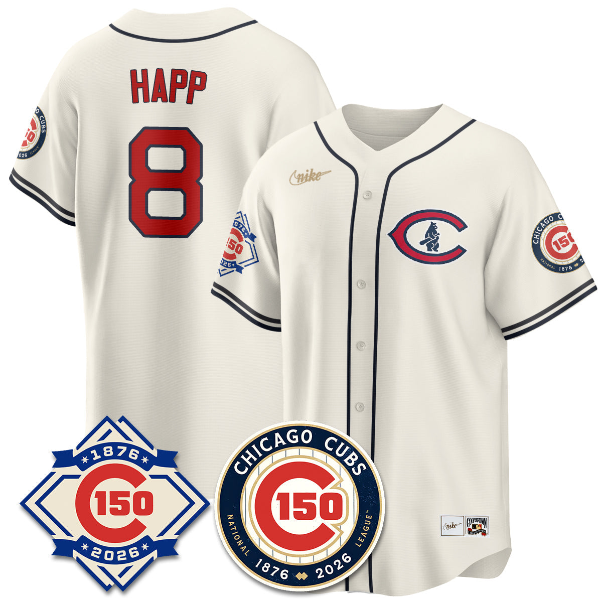 CHC Throwback Vapor Limited Blue Jersey - 150th Anniversary - All Stitched