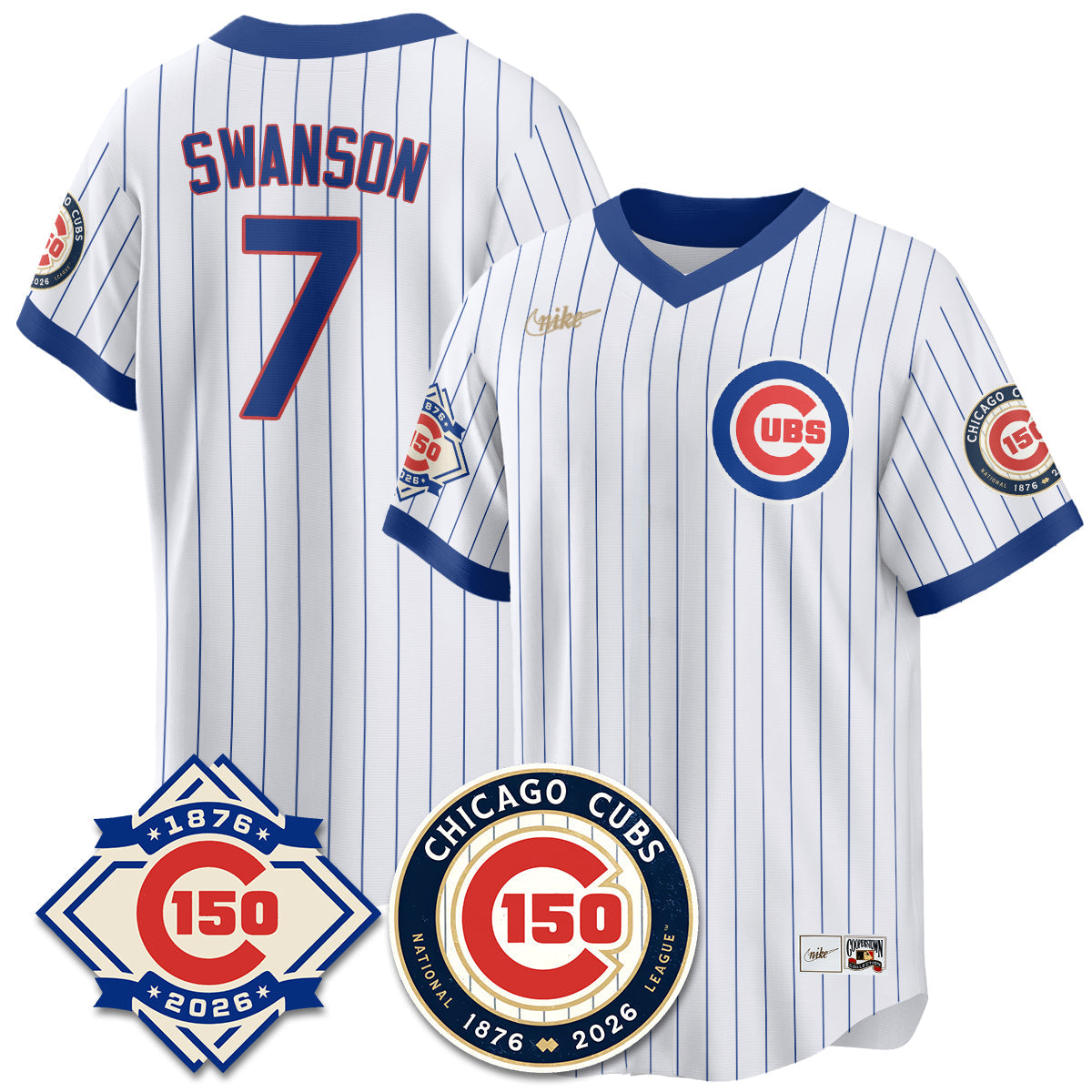 CHC Throwback Vapor Limited Blue Jersey - 150th Anniversary - All Stitched