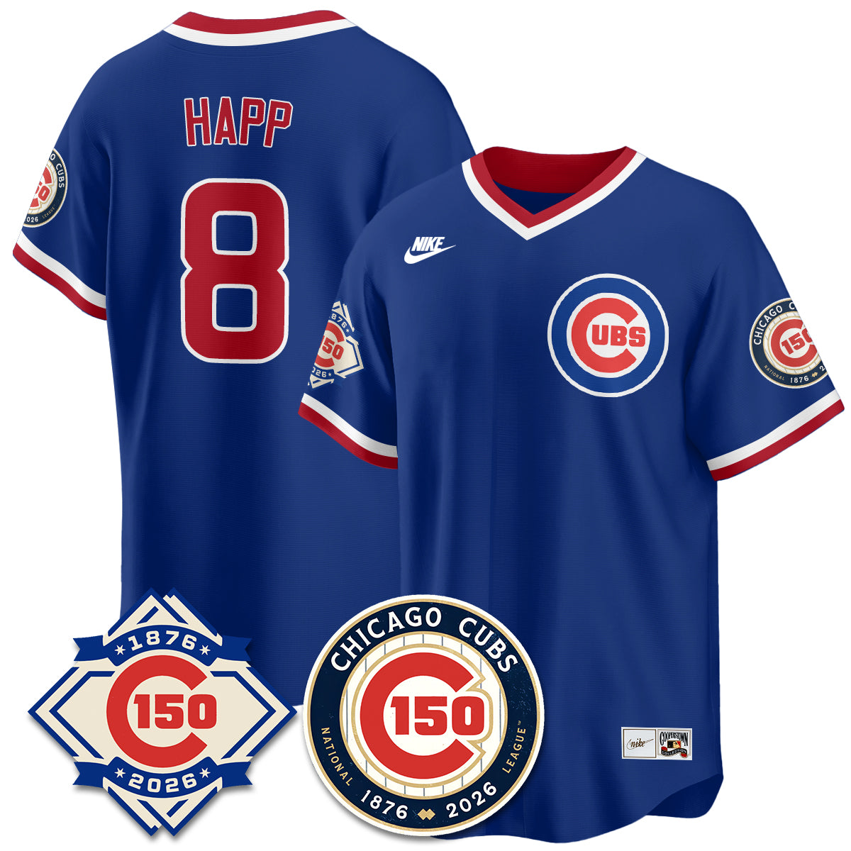 CHC Throwback Vapor Limited Blue Jersey - 150th Anniversary - All Stitched