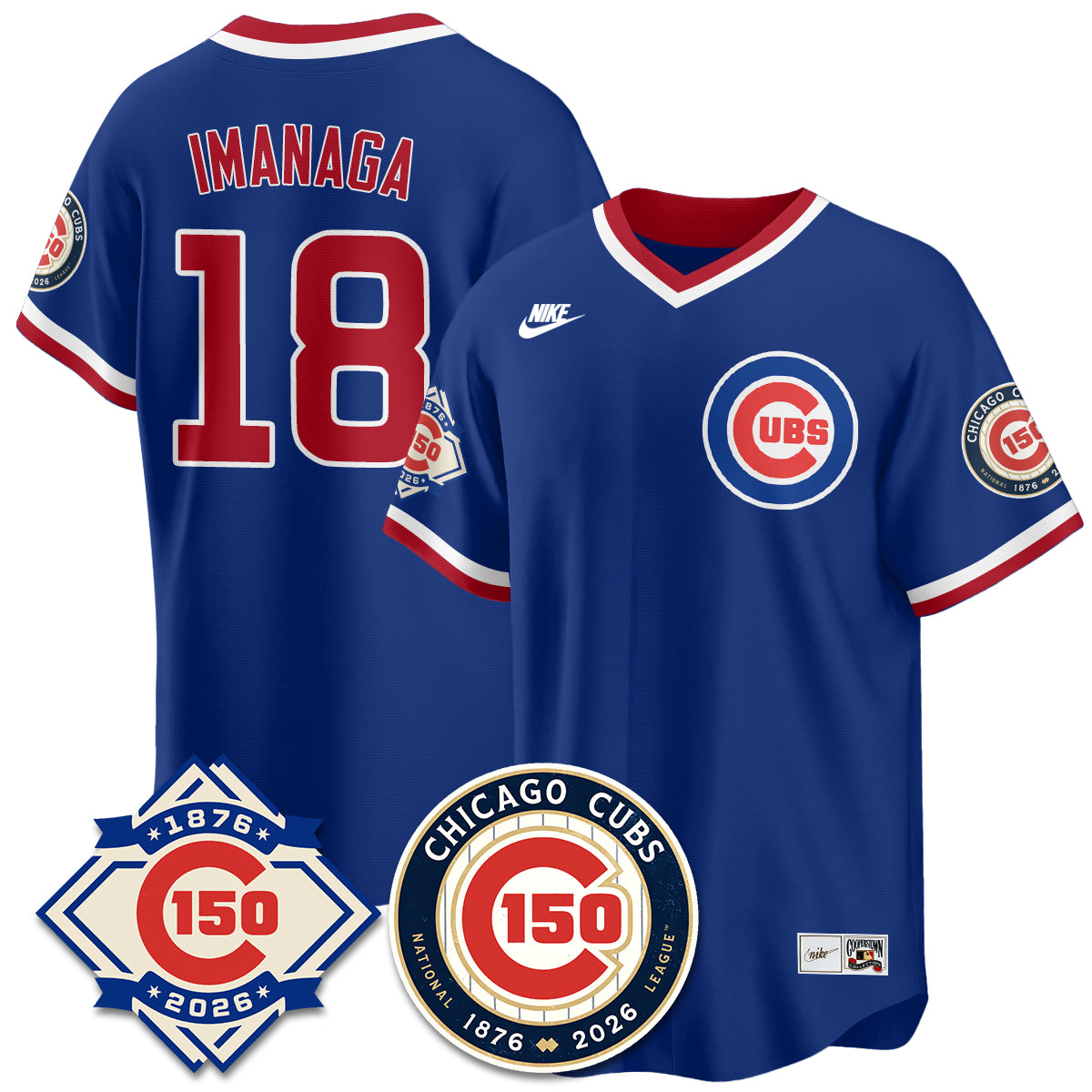 CHC Throwback Vapor Limited Blue Jersey - 150th Anniversary - All Stitched