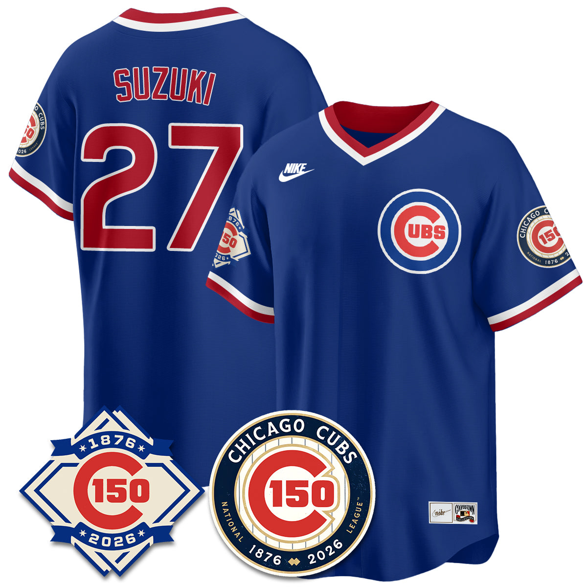 CHC Throwback Vapor Limited Blue Jersey - 150th Anniversary - All Stitched