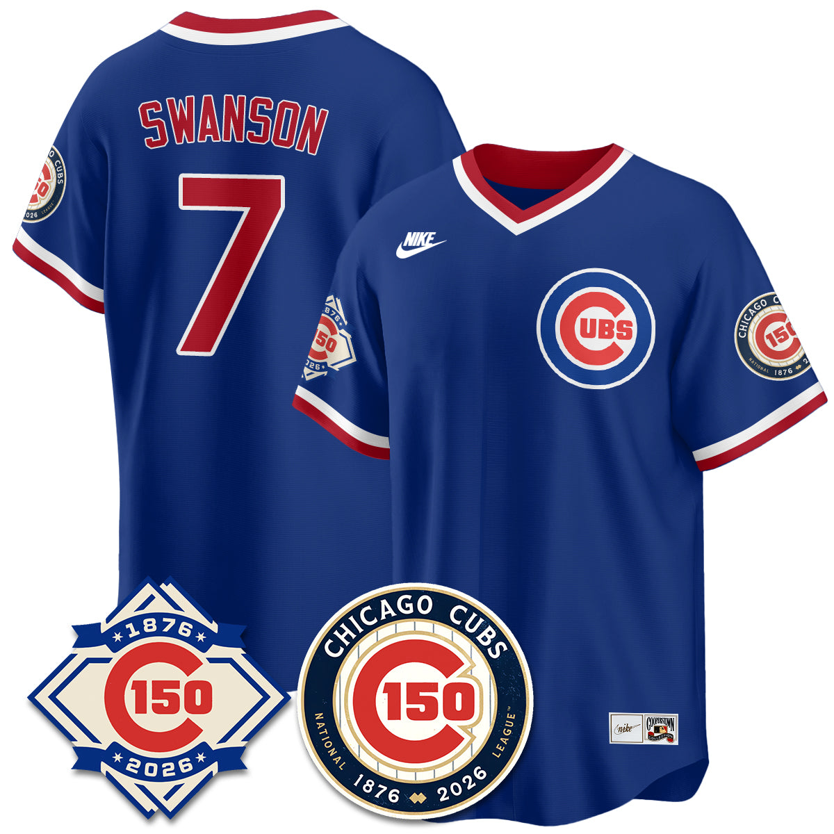 CHC Throwback Vapor Limited Blue Jersey - 150th Anniversary - All Stitched