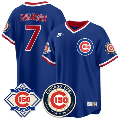 CHC Throwback Vapor Limited Blue Jersey - 150th Anniversary - All Stitched