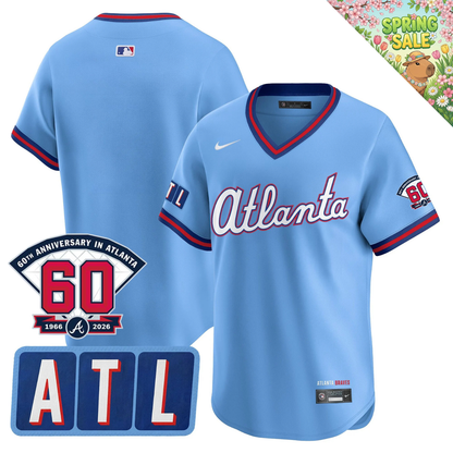ATL 2026 City Connect Limited Jersey - 60th Anniversary Patch - All Stitched