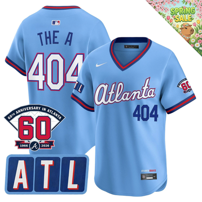 ATL 2026 City Connect Limited Jersey - 60th Anniversary Patch - All Stitched