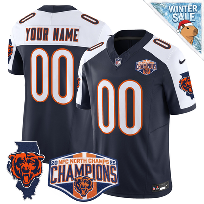 Custom CHI 2025 NFC North Champions Patch Jersey - All Stitched (Copy)