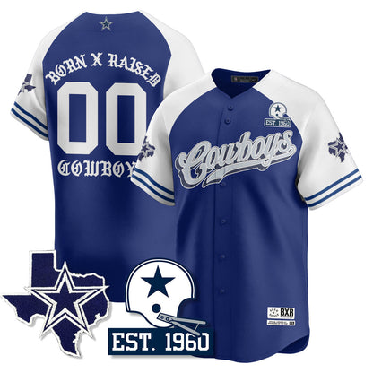 DAL Born x Raised Baseball Jersey - All Stitched