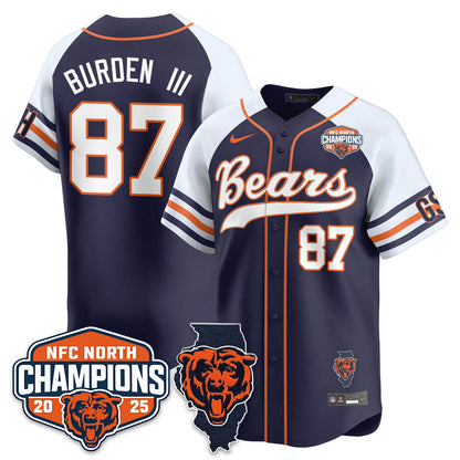 CHI  NFC North Division Champions Vapor Limited Baseball Jersey - All Stitched