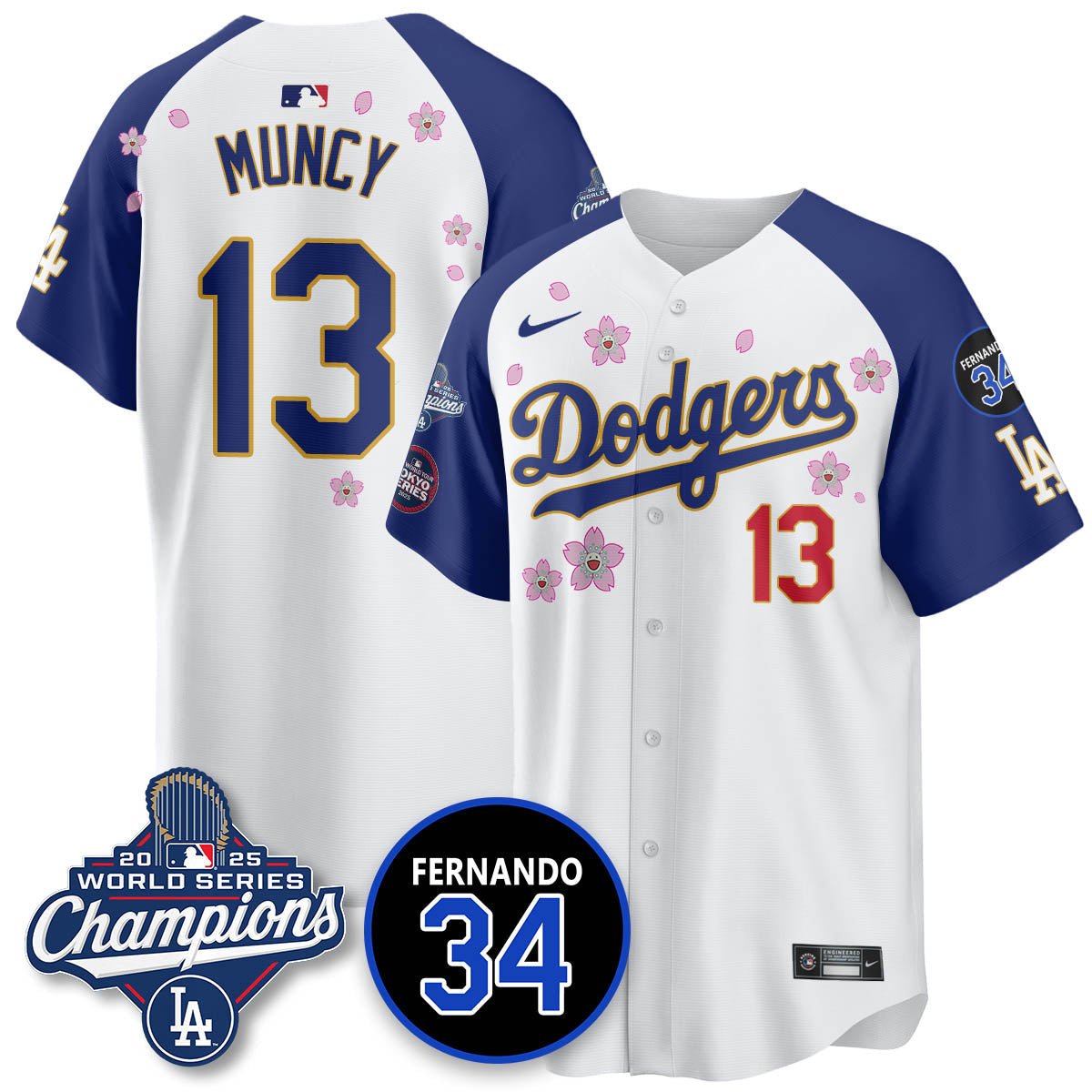 LAD Tokyo 2025 World Series Champions Jersey - All Stitched
