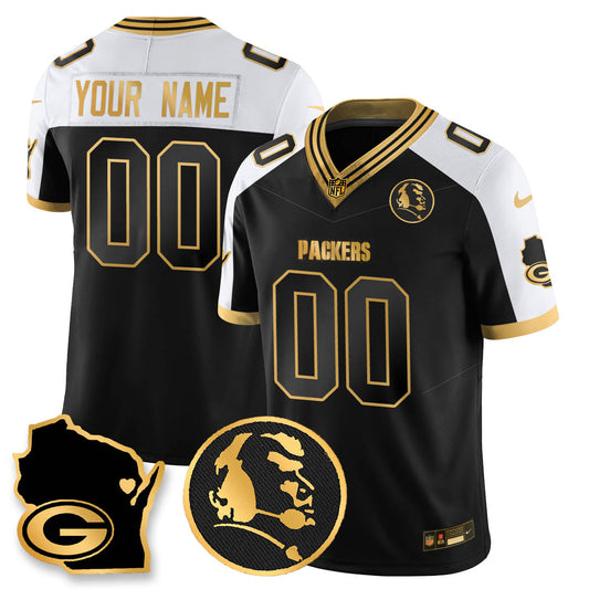 GB 4-Time Champions Vapor Limited Custom Jersey - John Madden Patch - All Stitched