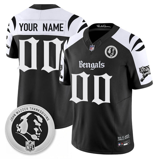 CIN Gothic Vapor Limited Custom Jersey - John Madden Patch - All Stitched