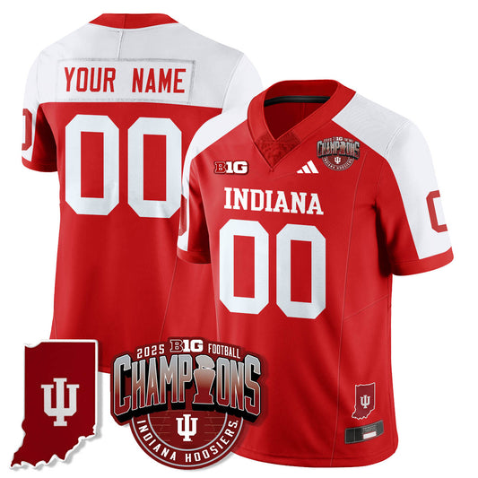 Indiana Hoosiers Vapor Limited Football Custom Jersey - Big 10 Champions - All Stitched