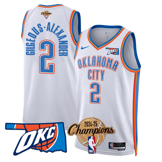 The Thunder 2024-25 Champions Jersey - All Stitched
