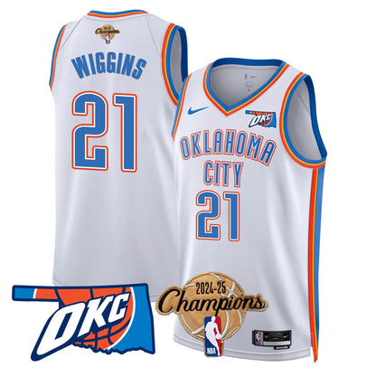 The Thunder 2024-25 Champions Jersey - All Stitched