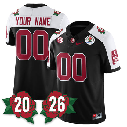 Custom BAMA Rose Bowl Vapor Limited Football Jersey - All Stitched