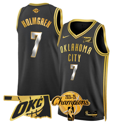 The Thunder 2024-25 Champions Jersey - All Stitched