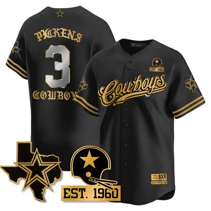 DAL Born x Raised Baseball Jersey - All Stitched