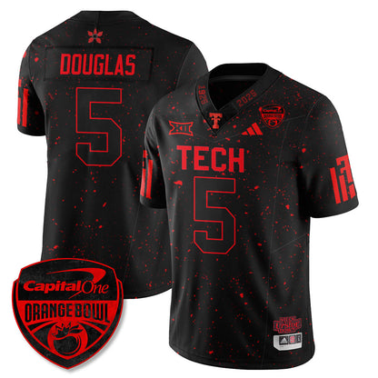 Texas Tech Red Raiders Stranger Things Vapor Limited Football Jersey - Orange Bowl - All Stitched