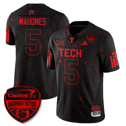 Texas Tech Red Raiders Stranger Things Vapor Limited Football Jersey - Orange Bowl - All Stitched