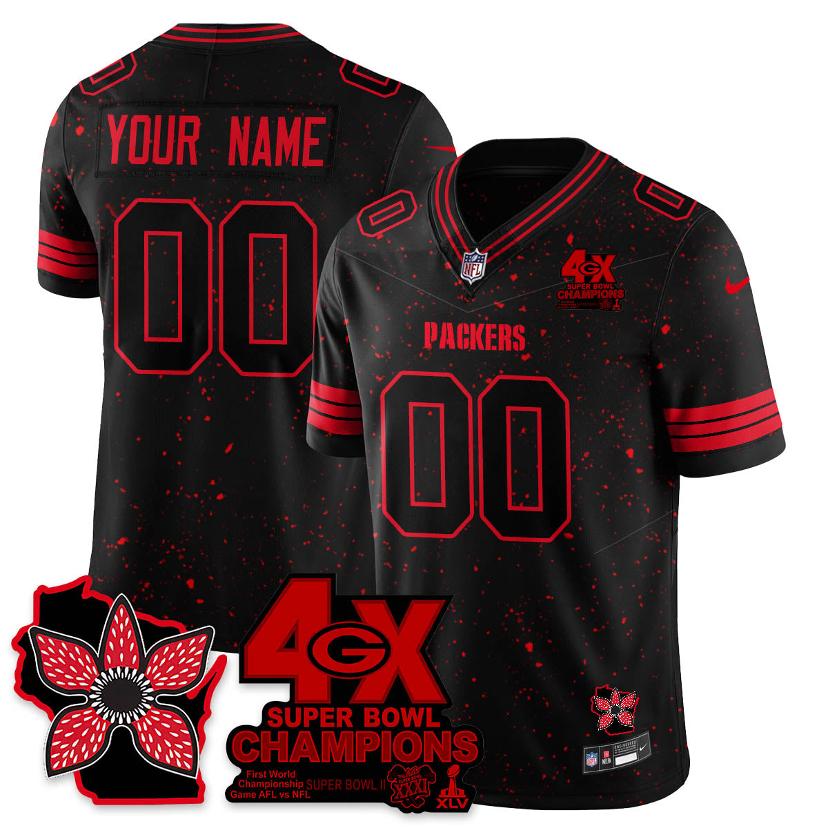 GB 'Stranger Things Edition' Vapor Limited Jersey - All Stitched