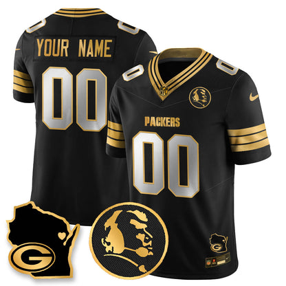 GB 4-Time Champions Vapor Limited Custom Jersey - John Madden Patch - All Stitched