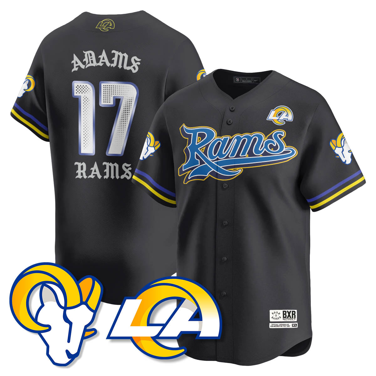 LAR Born x Raised Baseball Jersey - All Stitched